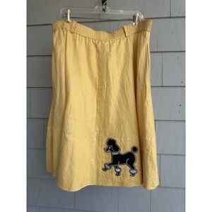 Handmade Poodle Skirt Halloween Costume – Yellow 50s Style –‎ Size 10 – Retro